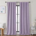 Simplebrand Ava Lilac Blackout Curtains for Bedroom 96 Inches Long 2 Panels, Solid Thermal Insulated, Energy Saving Nursery Window Treatmen…