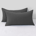 Chuffed Linen Pillow Cases 2 Pack 100% Linen King Size Pillowcases, Breathable and Cooling Washed Pillow Shams with Zipper Closure, 20x36 I…