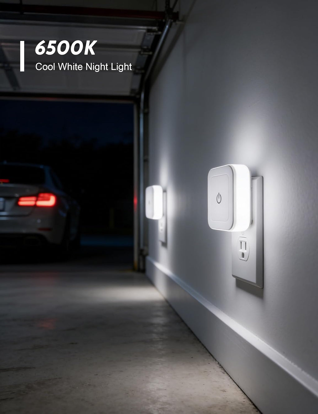 Sujeet Modern Night Light, 1-50LM Stepless Dimming LED Night Light with 3CCT (3000K/4500K/6500K), Night Lights Plug into Wall Night Light f…