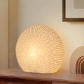 ZUIKAIG 10.5"Modern Ceramic Table Lamp, White bedside table lamp, night Lamp, Decorative Lamp, Ambient lighting, Artistic lamp, Suitable…