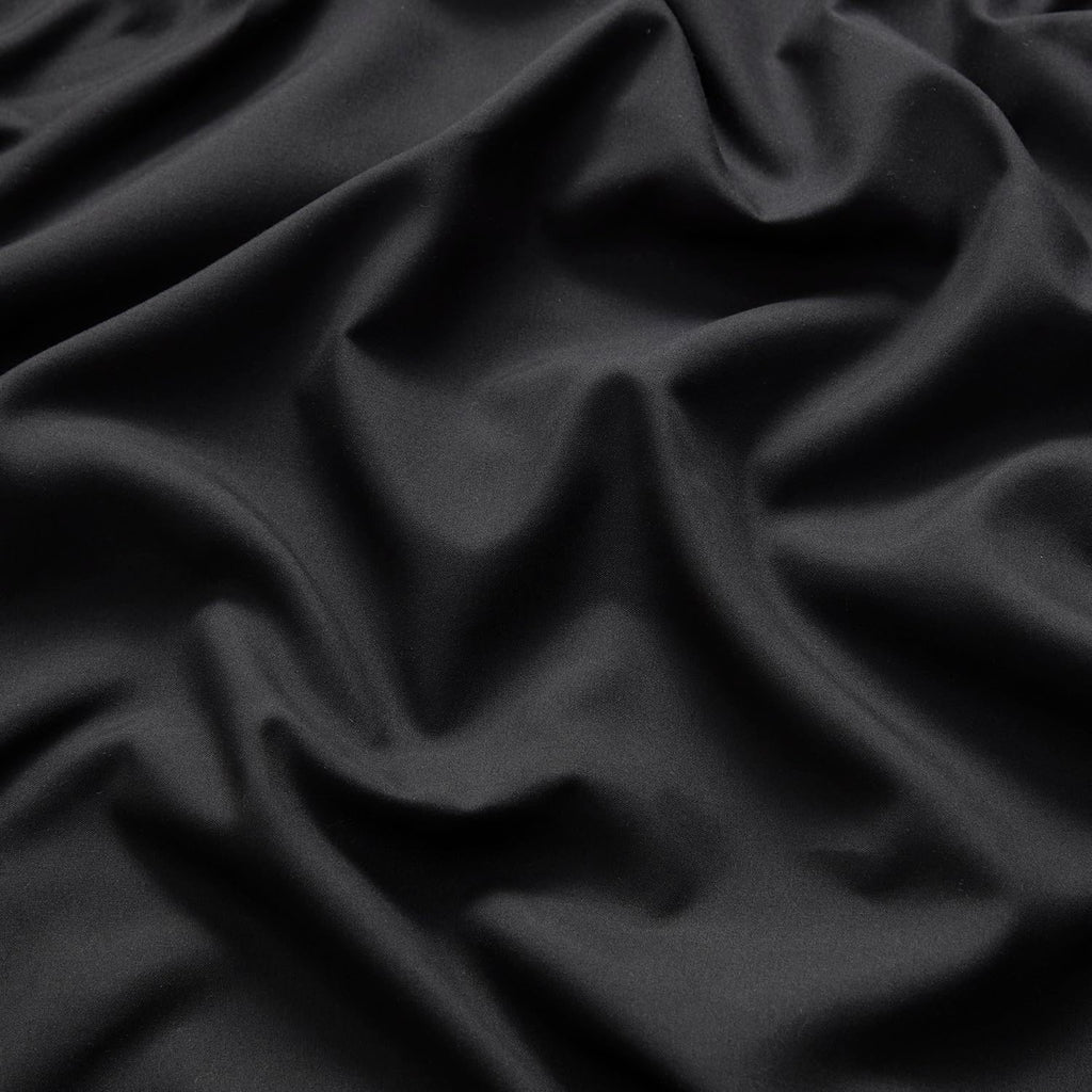 Nestl Black Pillow Cases - Queen Size Set of 2, Soft 1800 Microfiber Pillow Cases, Envelope Closure, 20x30 Inches cotton Black