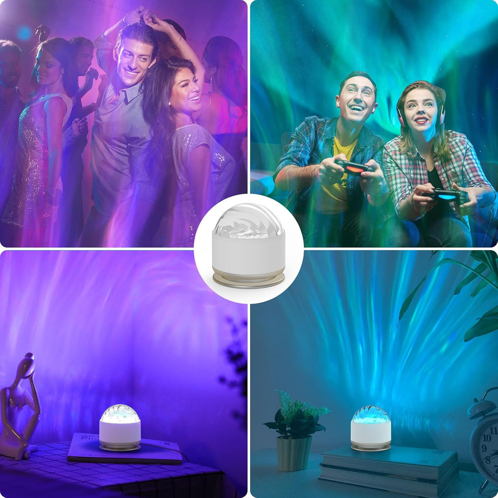 HUMIIEYE Northern Lights Projector, 16 Light Color Aurora Night Light Projector for Bedroom, Remote Galaxy Light Projector, Dimmable Mood…