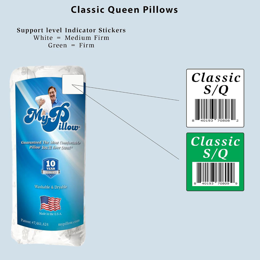 MyPillow Bedding Bed Pillows for Sleeping Queen Size, Perfect for Back, Stomach or Side Sleepers - My Pillow Classic Pillow [Queen, Medium]…
