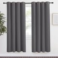 NICETOWN Grey Blackout Curtain 78 inch Long, W55 x L78, 1 Panel, Thermal Insulated Window Treatment with Grommet Room Darkening Thermal…