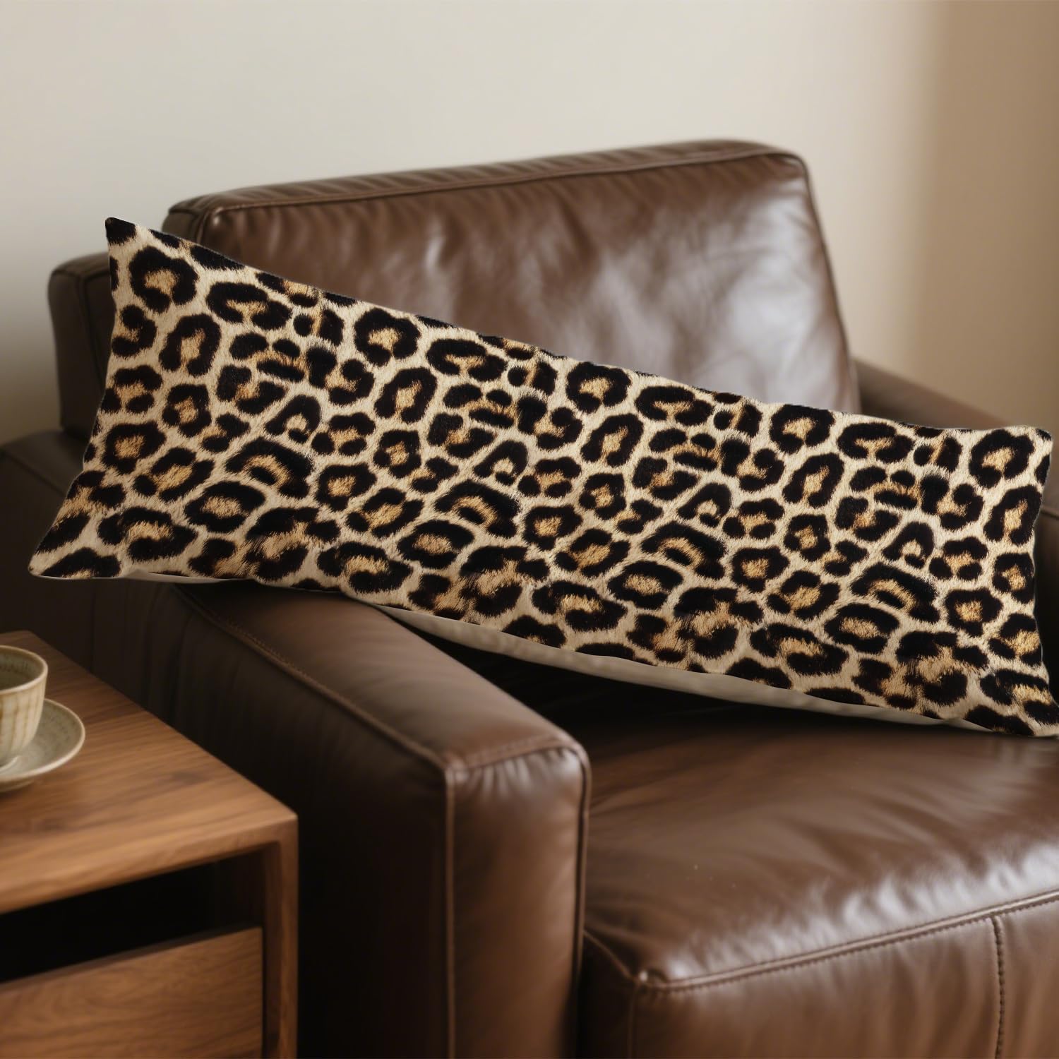 Cheetah Print 20x54 Body Pillow Cover, Leopard Room Decor, Y2k Wild Animal Cheetah Print Decorative Long Body Pillow Cases for Girls…
