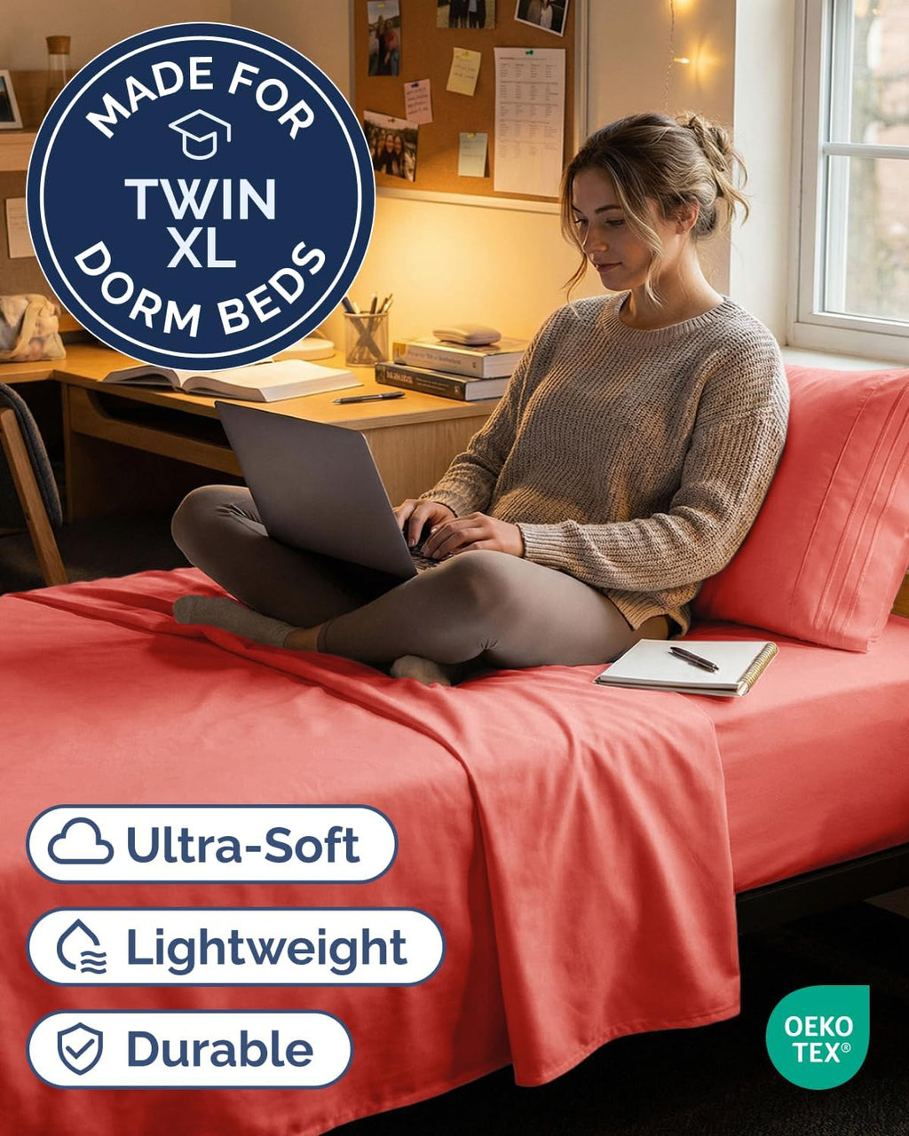 Twin XL Size 3 Piece Sheet Set - Comfy Breathable & Cooling Sheets - Hotel Luxury Bed Sheets for Women & Men - Deep Pockets, Easy-Fit…