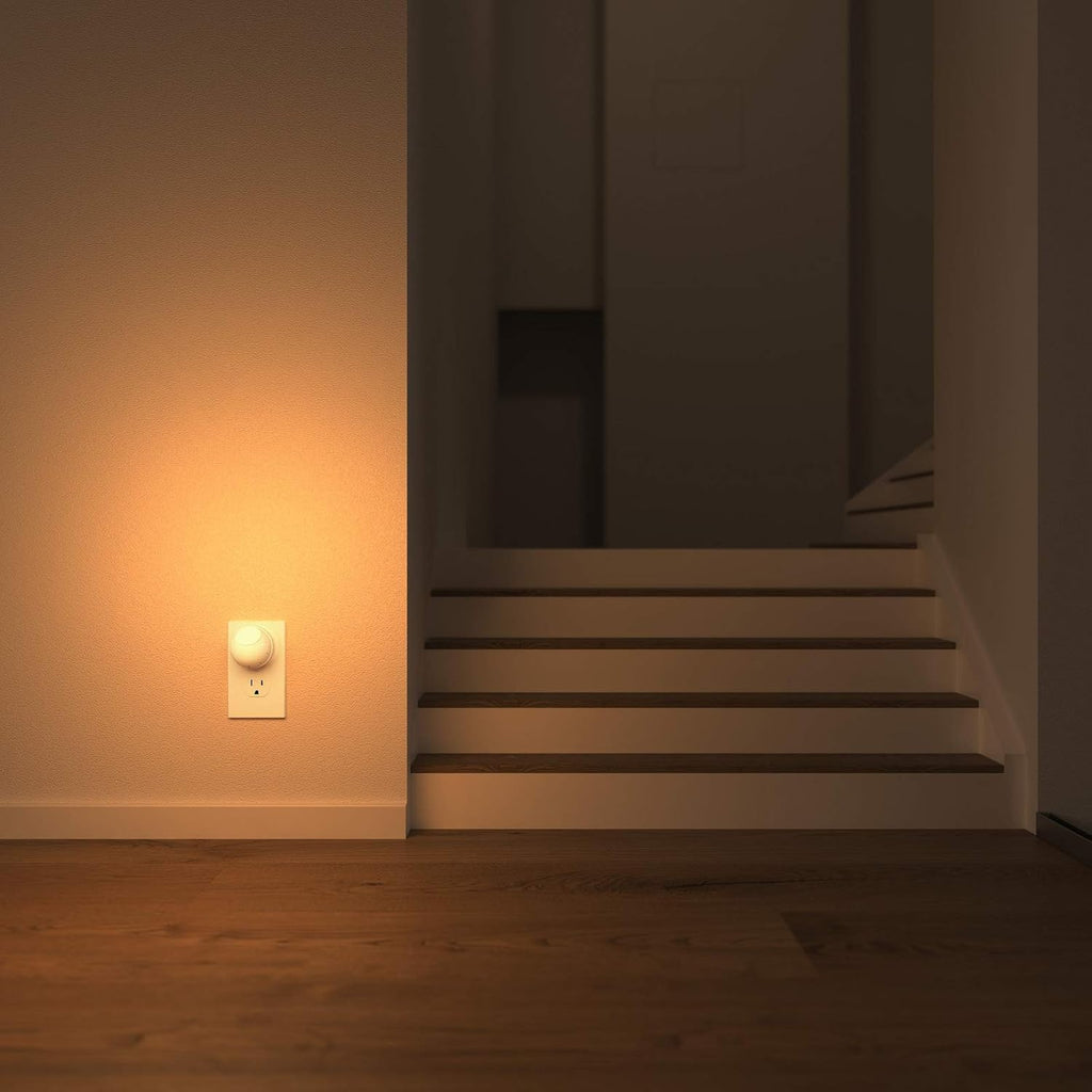DEWENWILS Plug in Night Lights into Wall, Dusk to Dawn Sensor, 360° Rotating LED Nightlights for Kids, Adults, Bedroom, Hallway…