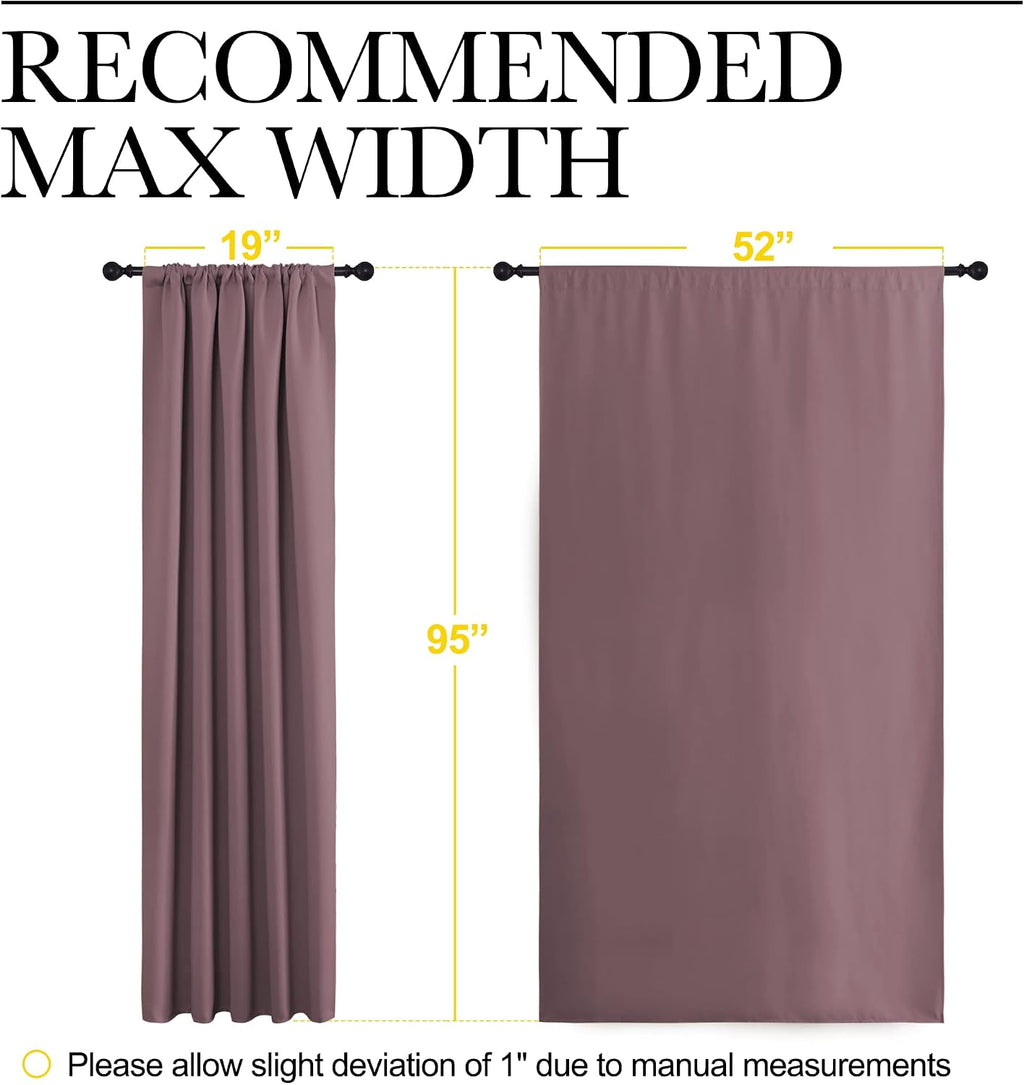 NICETOWN Room Darkening Curtains for Bedroom - Home Decoration Privacy Protection Thermal Insulated Solid Drapes/Draperies for Sliding…