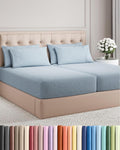 Split King 7 Piece Sheet Set - Comfy, Breathable & Cooling - Hotel Luxury Bedding for Women, Men, Kids, Teens and Children - 1 Flat & 2…