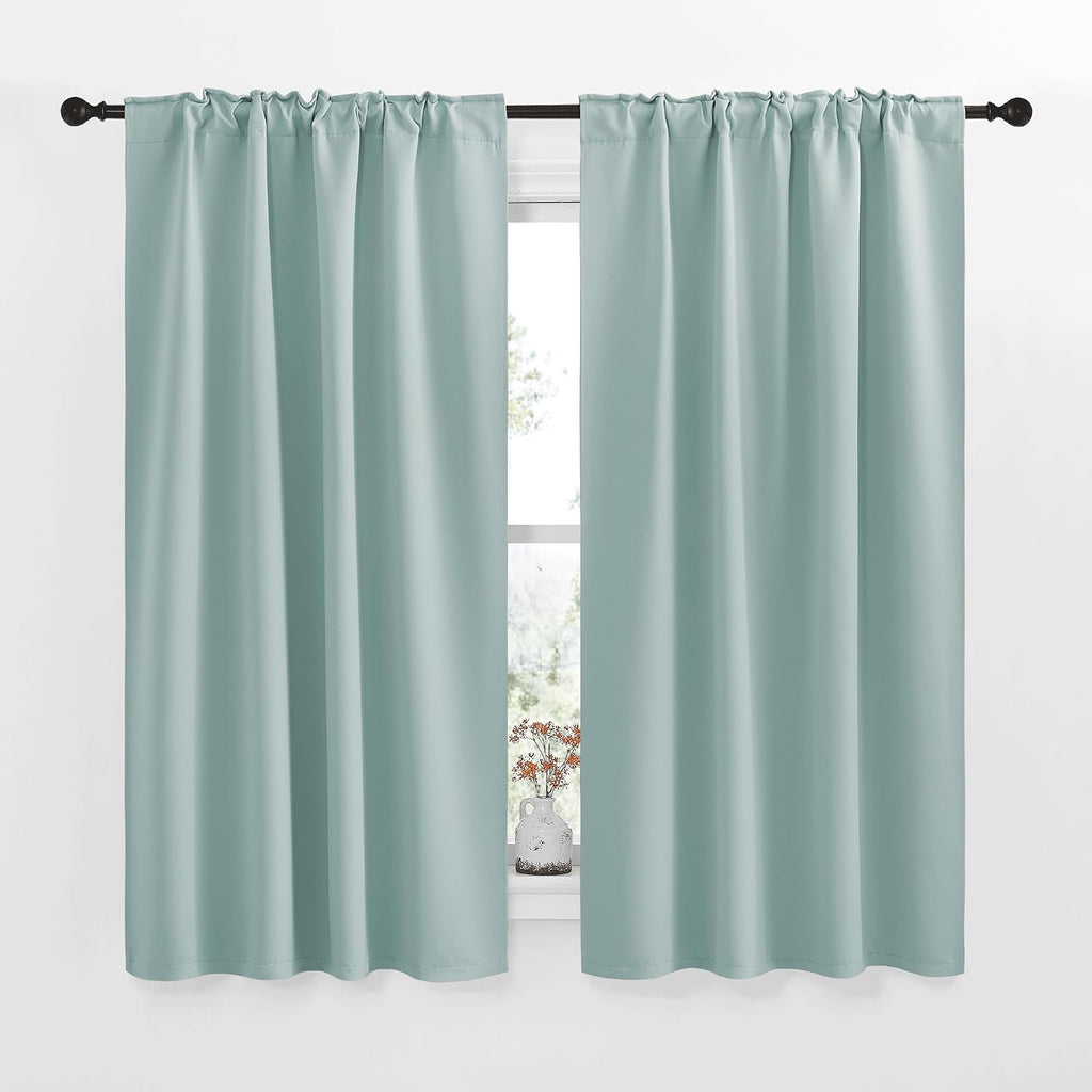 NICETOWN RV Curtains for Camper Windows - (Aqua Blue Color) 42x50 Inch, 2 Panels Set, Thermal Insulated Room Darkening Blackout…
