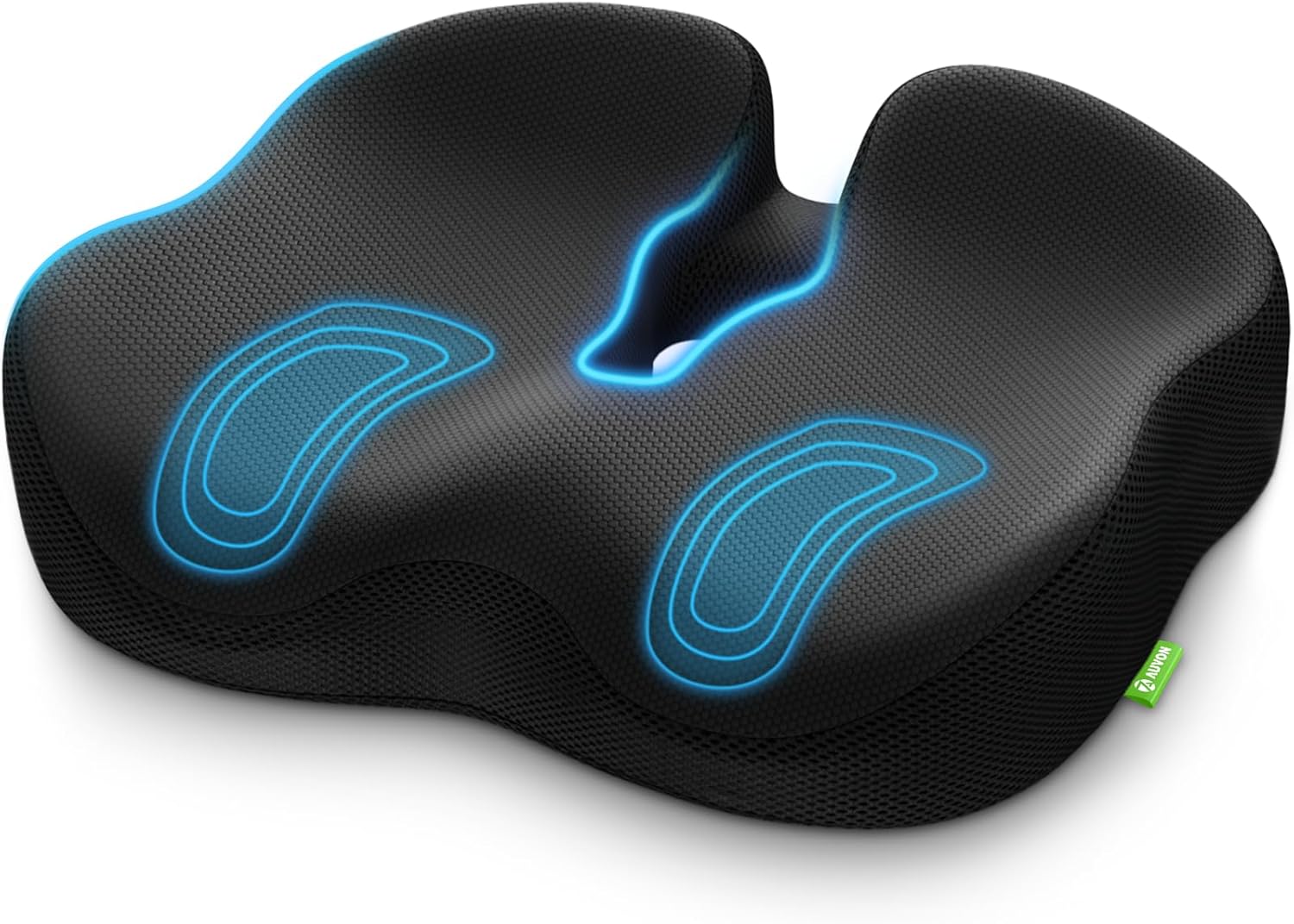 Auvon Ergonomic Donut Pillow Seat Cushion for Hemorrhoid & Tailbone, Thick Memory Foam Chair Cushion with Firm Support for Coccyx, Sciatic…