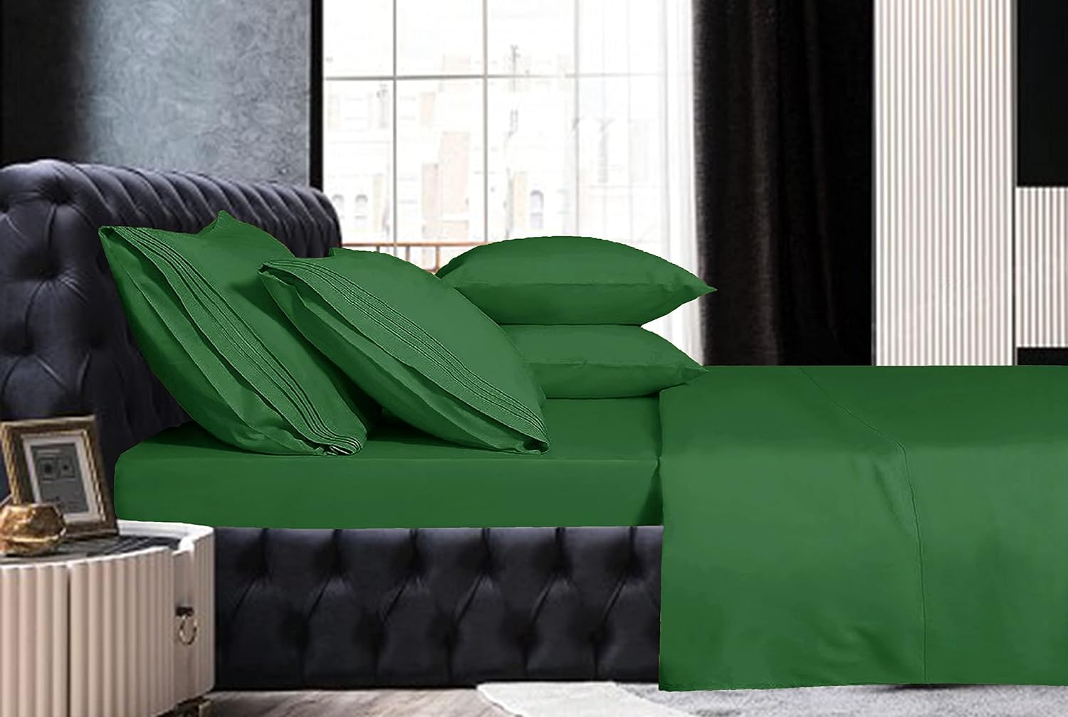 MocassiLuxuryBedding Mocassi Bed Sheet Set - Luxury Hotel 1800 Premier Bedding Sheets & Pillowcases - Ultra Soft Breathable & Cooling Bed S…