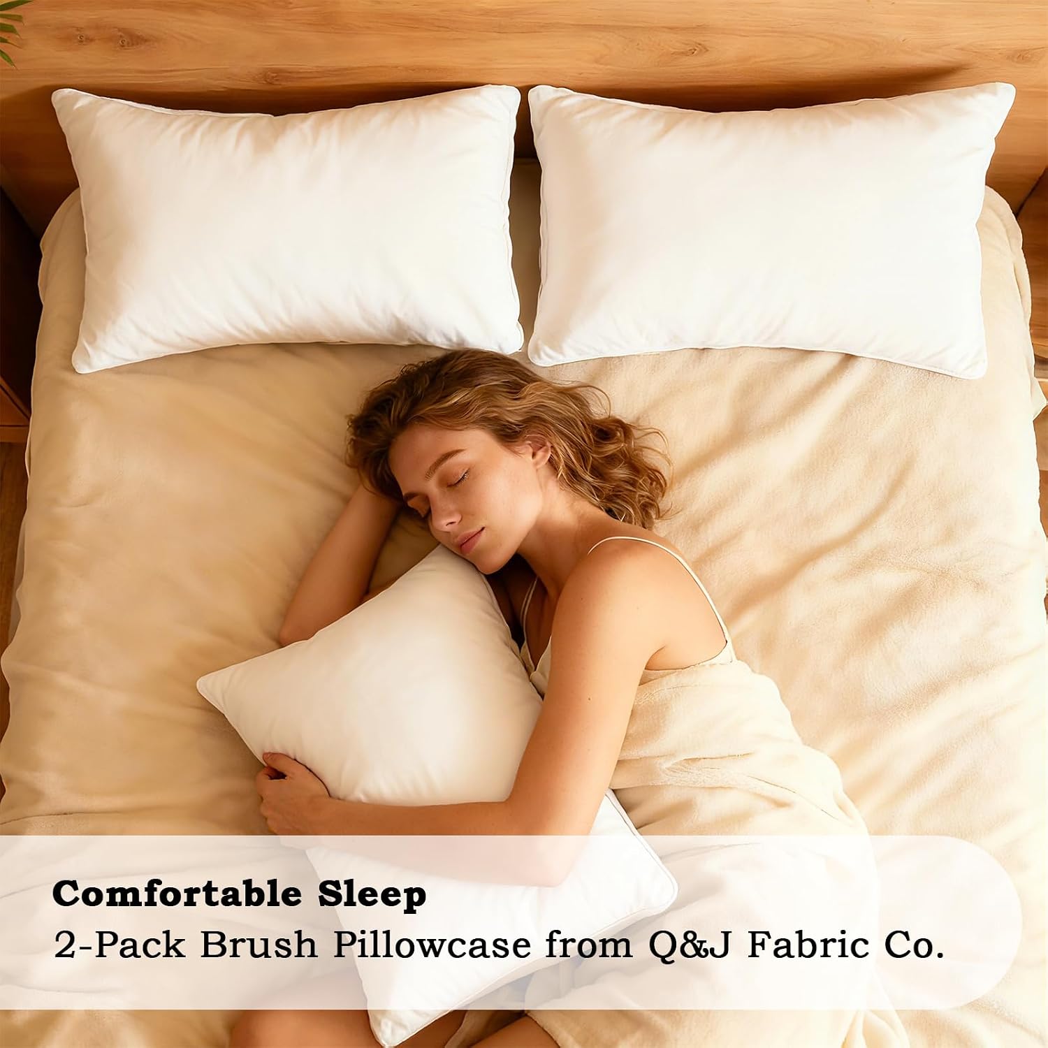 QJFabricCO Q&J Fabric Co. Queen Pillow Cases Set of 2, Brushed Microfiber Pillowcases, Soft, Wrinkle-Free, Fade-Resistant, Pillow Cases Envelope…