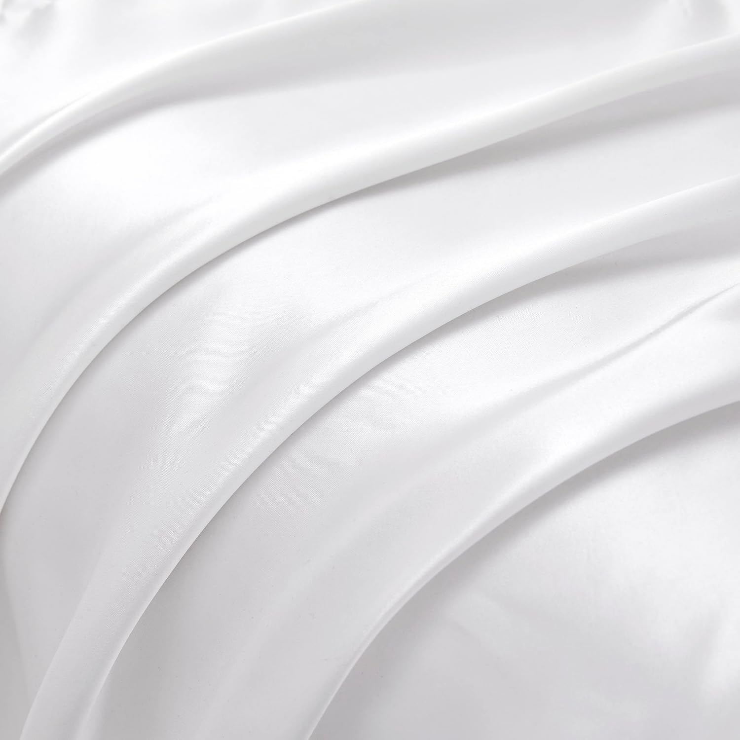 HommxJF White Satin Pillowcases Body Pillow for Hair and Skin, White Body Pillow Silk Pillowcase with Envelope Closure Princess Room Decorat…