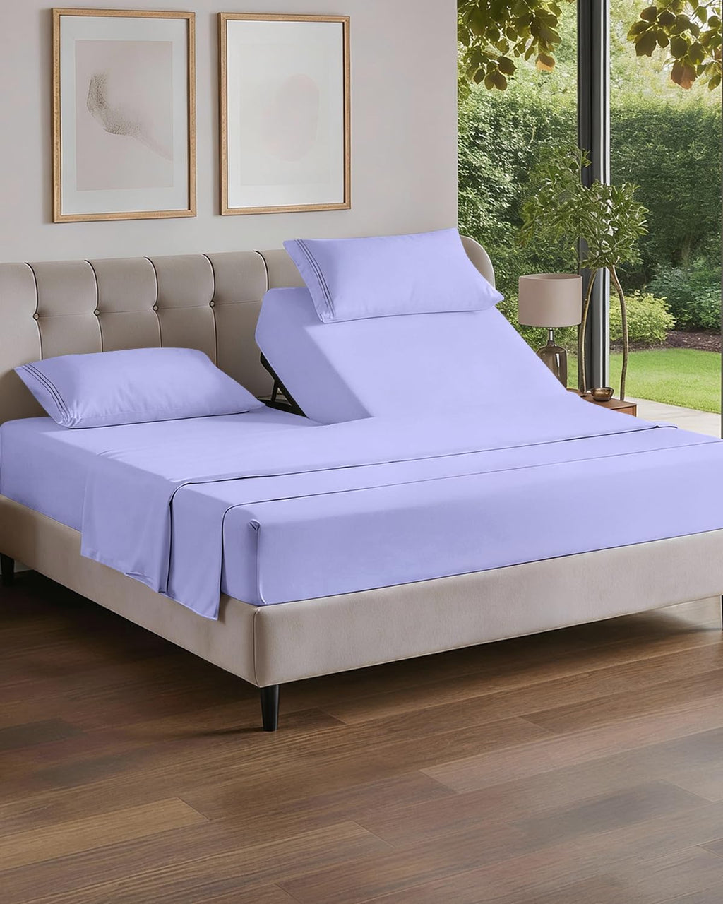 Flex Top Split Head King 4 Piece Sheet Set - Soft, Breathable & Cooling Bed Sheets Set - Hotel Luxury Bedding for Women & Men with Deep…