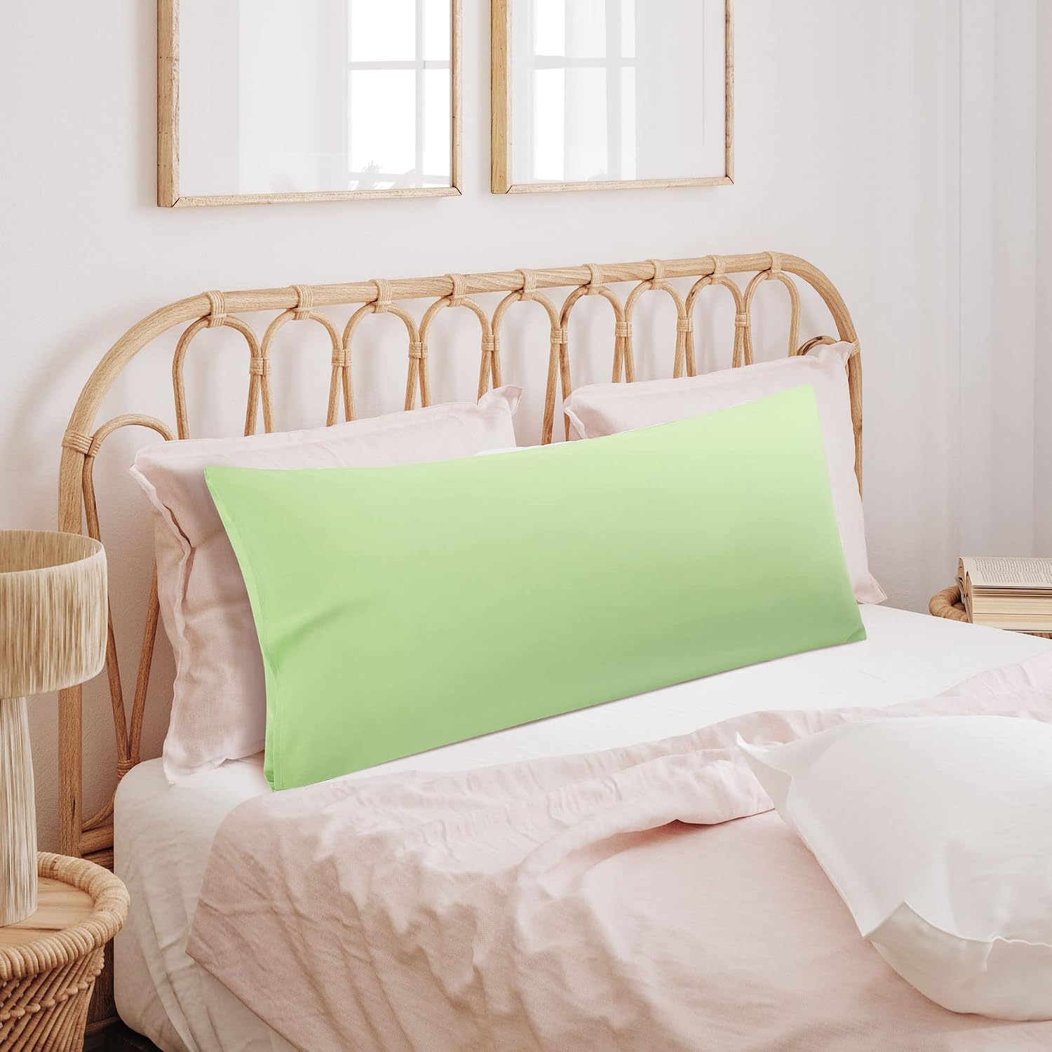 uxcell 100% Microfiber Body Pillow Cover | 1800 Thread Count Pillowcase | Soft Pillow Case with Envelope Closure | 90 GSM Ployester | No Wr…