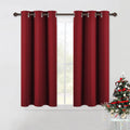 NICETOWN Christmas Window Curtains Blackout Drapes, Thermal Insulated Solid Grommet Blackout Curtains/Draperies for Living Room (One…