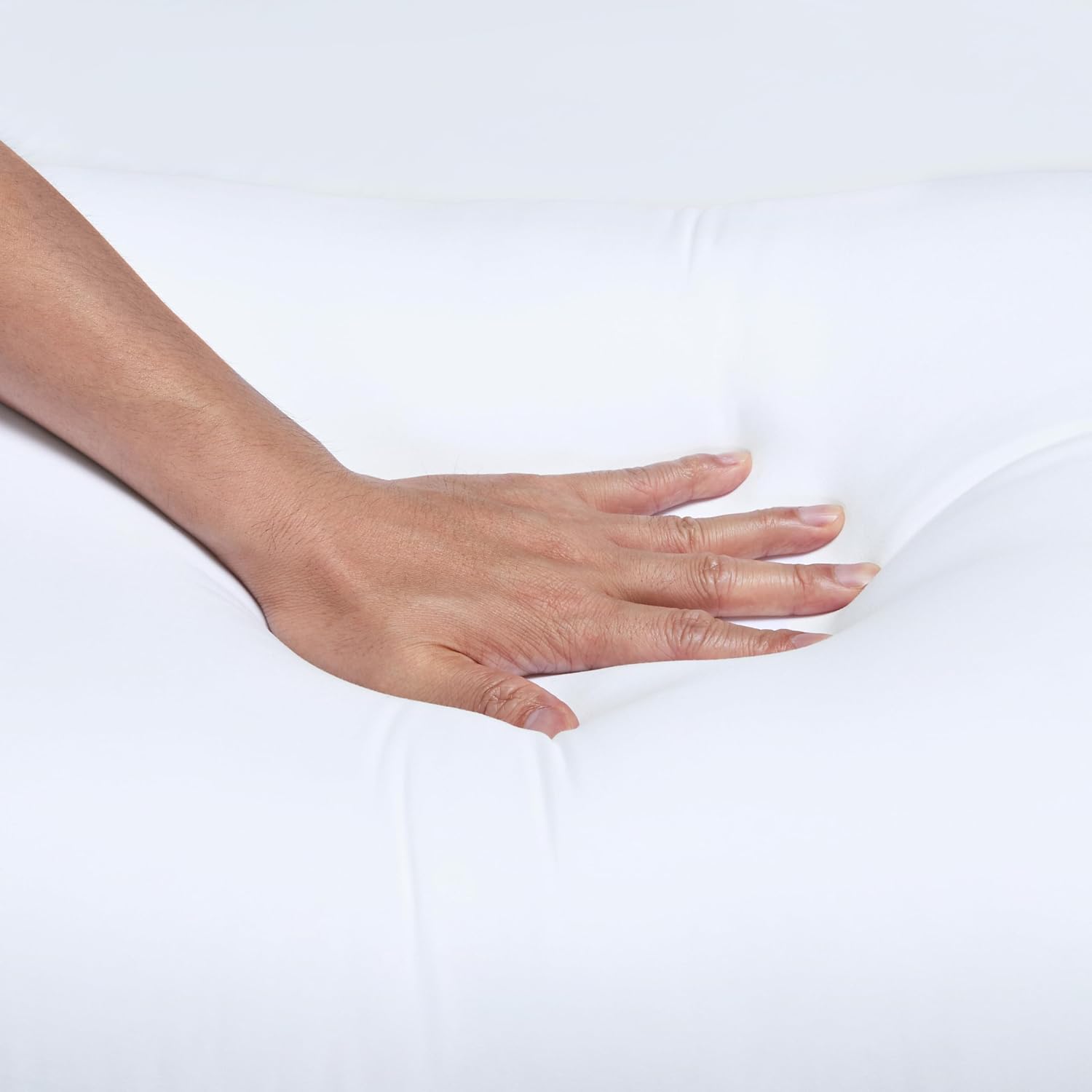 Amazon Basics Down Alternative Pillows for Stomach and Back Sleepers, Soft Density, Standard Size 26" x 20", White, 2-Pack