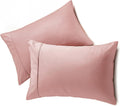 Queensbay Queen Pillow Cases Set of 2, Microfiber Cooling Pillowcases, Soft Breathable Envelope Closure Pillow Covers, Wrinkle Free Easy Ca…