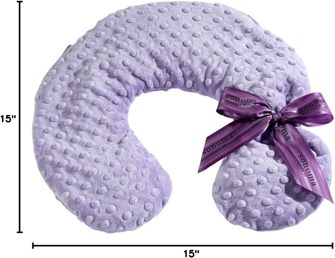 Your Personal comfort Ritual Sonoma Lavender Luxury Lavender Heatable/Chillable Neck Pillow, Microwaveable for Neck and Shoulders with Rem…