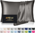 Home Silk Pillowcase for Hair and Skin, Mulberry Silk Pillow Cases Queen Size, Anti Acne Cooling Beauty Sleep Both Sides Natural Silk Satin…