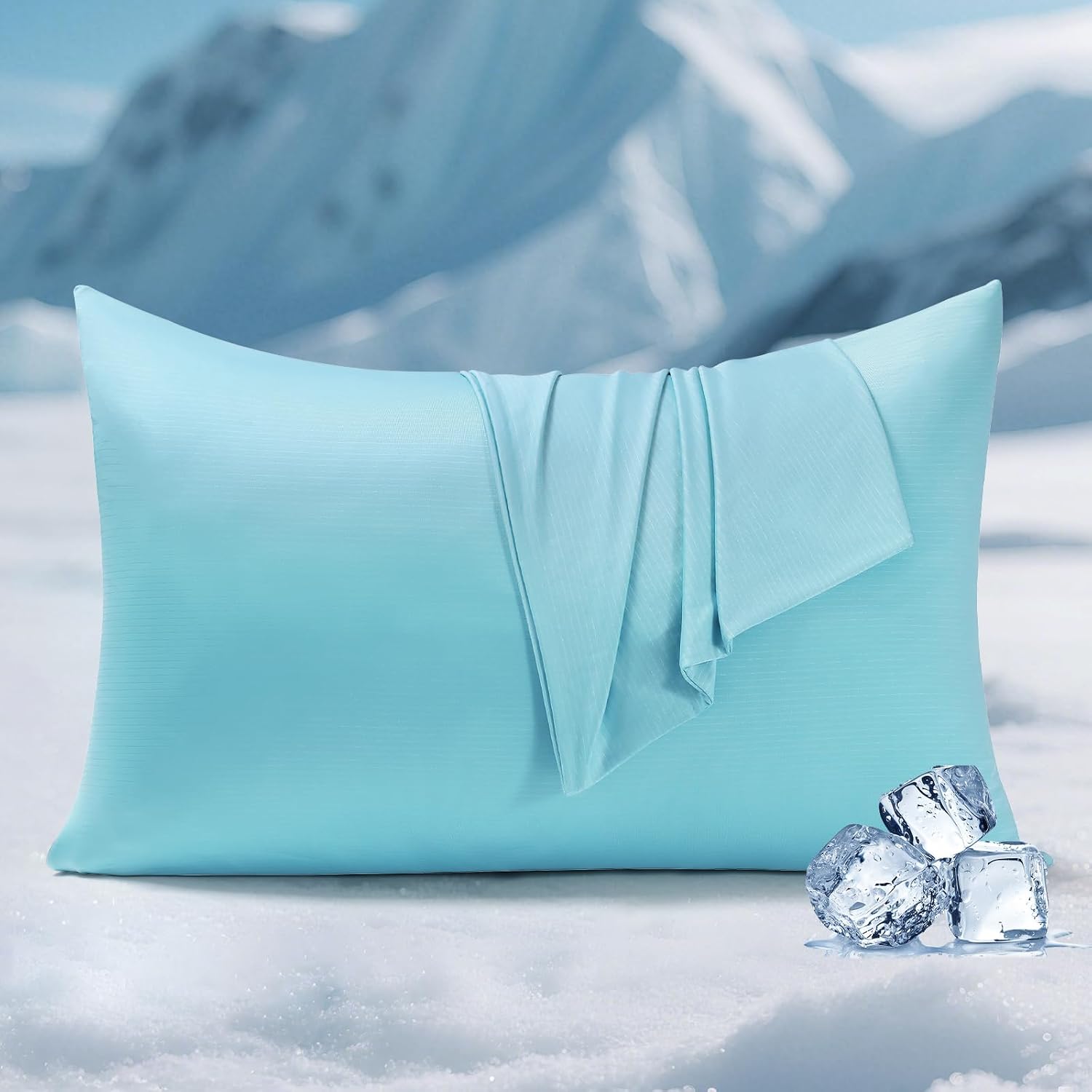 Elegear Cooling Pillow Cases for Hot Sleepers, Clean Fabric Silver Infused Cooling Pillowcase Q-Max>0.5, Soft Silky Pillowcases for Hair &…