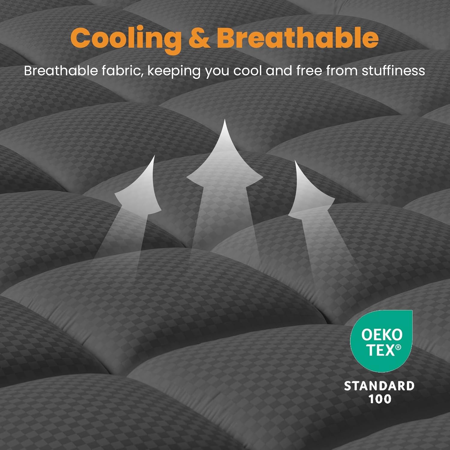 Matbeby Full Size Mattress Pad - Cooling Breathable Mattress Topper, Quilted Fitted Mattress Protector, Pillow Top Mattress Cover with 8-21…