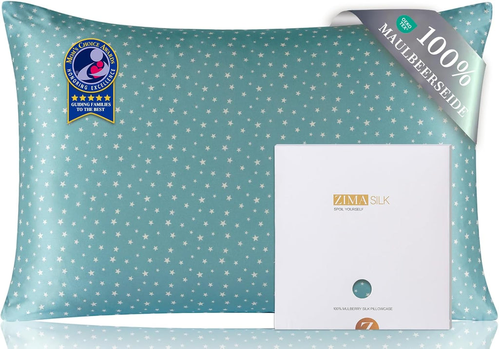 ZIMASILK 100% Pure Mulberry Silk Pillow Cases for Hair and Skin, Soft, Hypoallergenic & Smooth, Both Sides Grade 6A Silk, with Hidden…