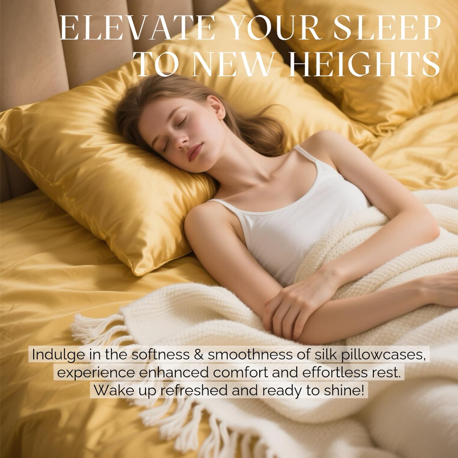 Ravmix Silk Pillow Cases with Zipper, 21momme Mulberry Silk Pillowcase for Hair Skin everyday comfort, Soft Smooth Breathable Cool Pillow…