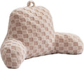 Aimuan Reading Pillow Checkered Bed Rest Wedge Backrest Checkerboard Pillow with Arms Back Support for Sitting Up in Bed Cushion Incline…