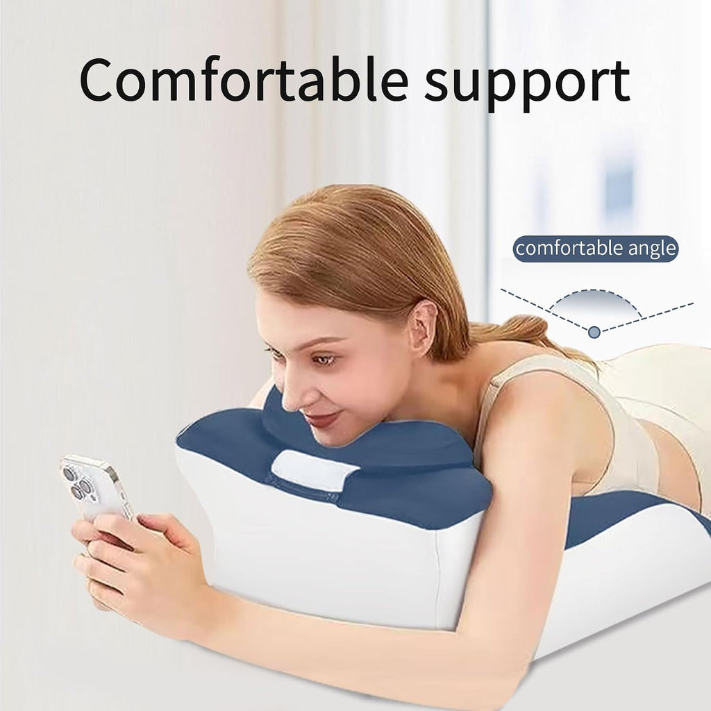YouBath Reading Prone, Ergonomic Back Support Pillow for Bed Sitting Up Prone Pillow Face Down Sleep, Resting, Relaxing Back, with Washable…