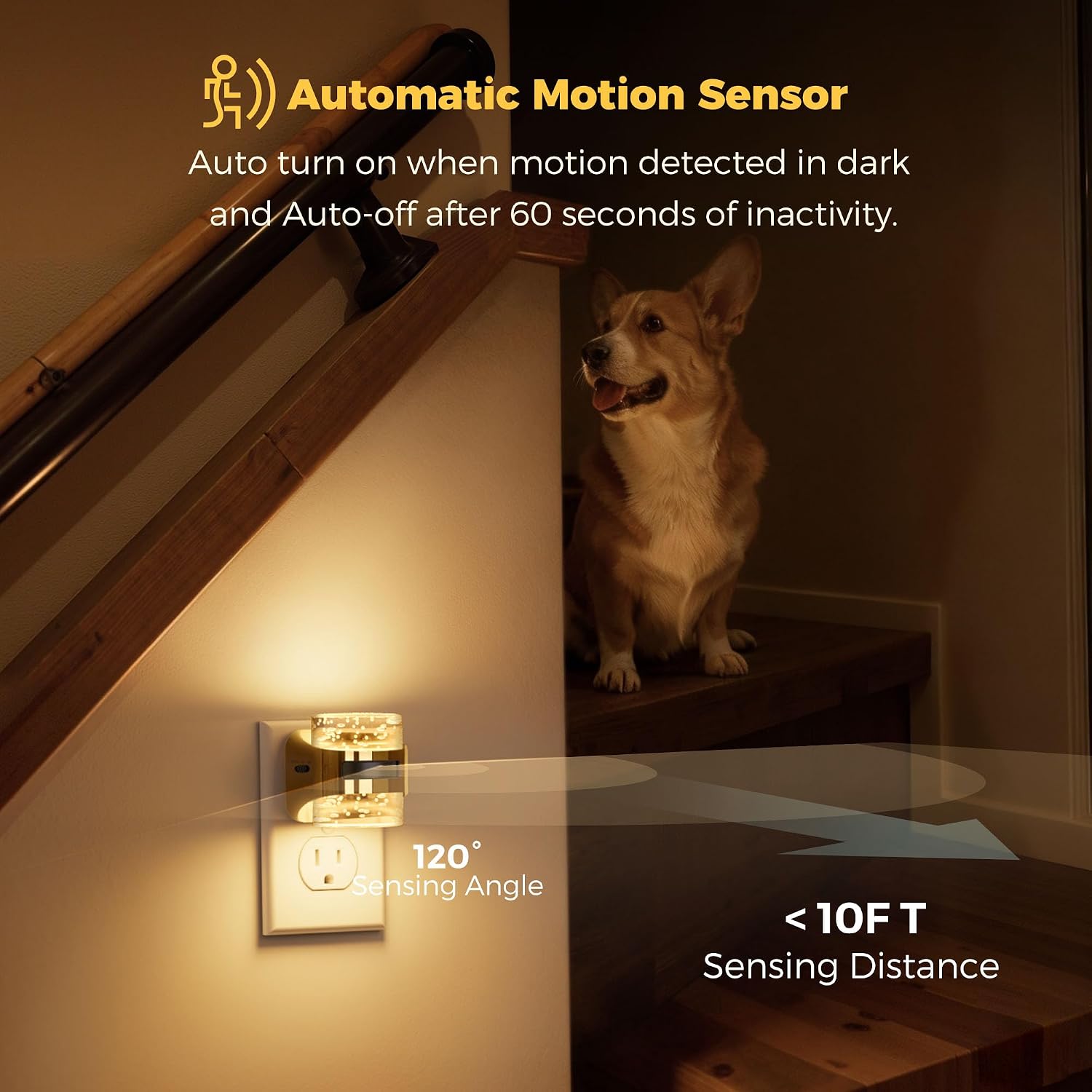 Llohasled L LOHAS LED Motion Sensor Night Light,5CCT Color Temperature Change Night-Light, Dimmable Night Lights Plug into Wall, Acrylic Bub…