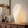 Rondure 11.9" Modern Ceramic Table Lamp, Fully Dimmable Modern Bedside Lamps for Bedroom, Living Room and Nightstand, White Translucent Cer…