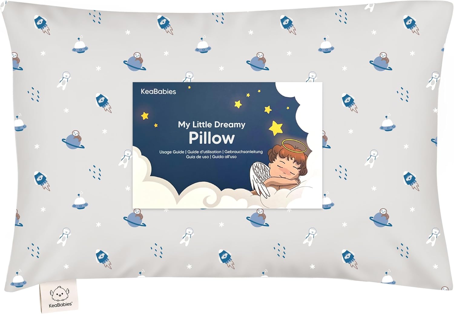 Toddler Pillow with Pillowcase - 13x18 My Little Dreamy Kids Travel Bed Pillows for Sleeping, Organic Cotton Small Pillowcase, Soft &…