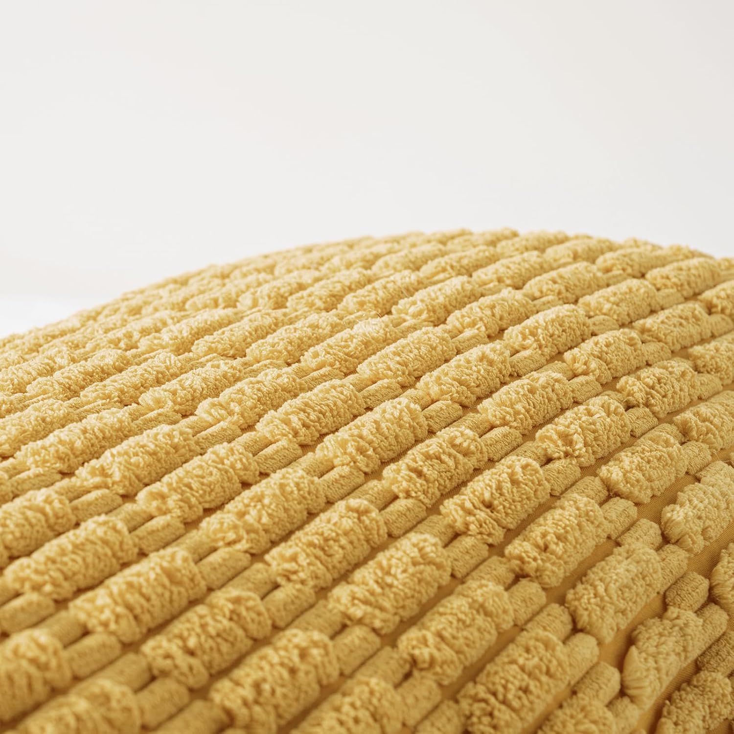 Fancy Homi Decorative Throw Pillow Covers for Bed Couch Bedroom Bench, Soft Corduroy Solid Pillow Case, Rustic Farmhouse Boho Room…