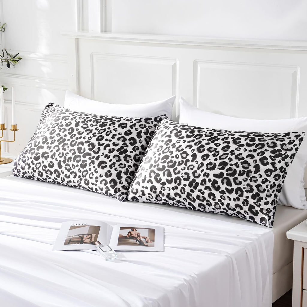 MR&HM Satin Pillowcase for Hair and Skin, Silk Satin Pillowcase 2 Pack, King Size Pillow Cases Set of 2, Silky Pillow Cover with Envelope…