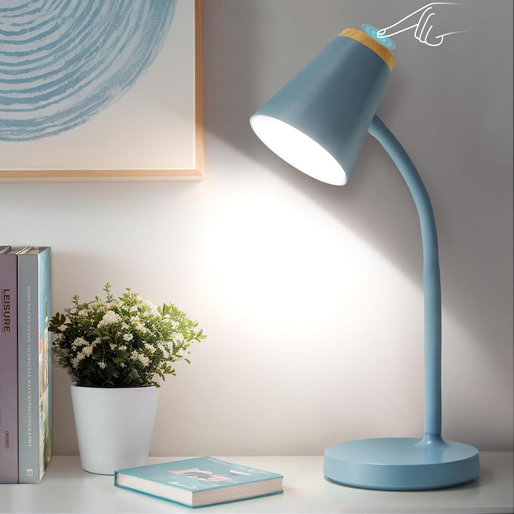 WelcometoEJIAXIN EJIAXIN Desk Lamps for Home Office - Small LED Desk Lamp Touch Dimmable Reading Light for College Dorm Room - Adjustable F…