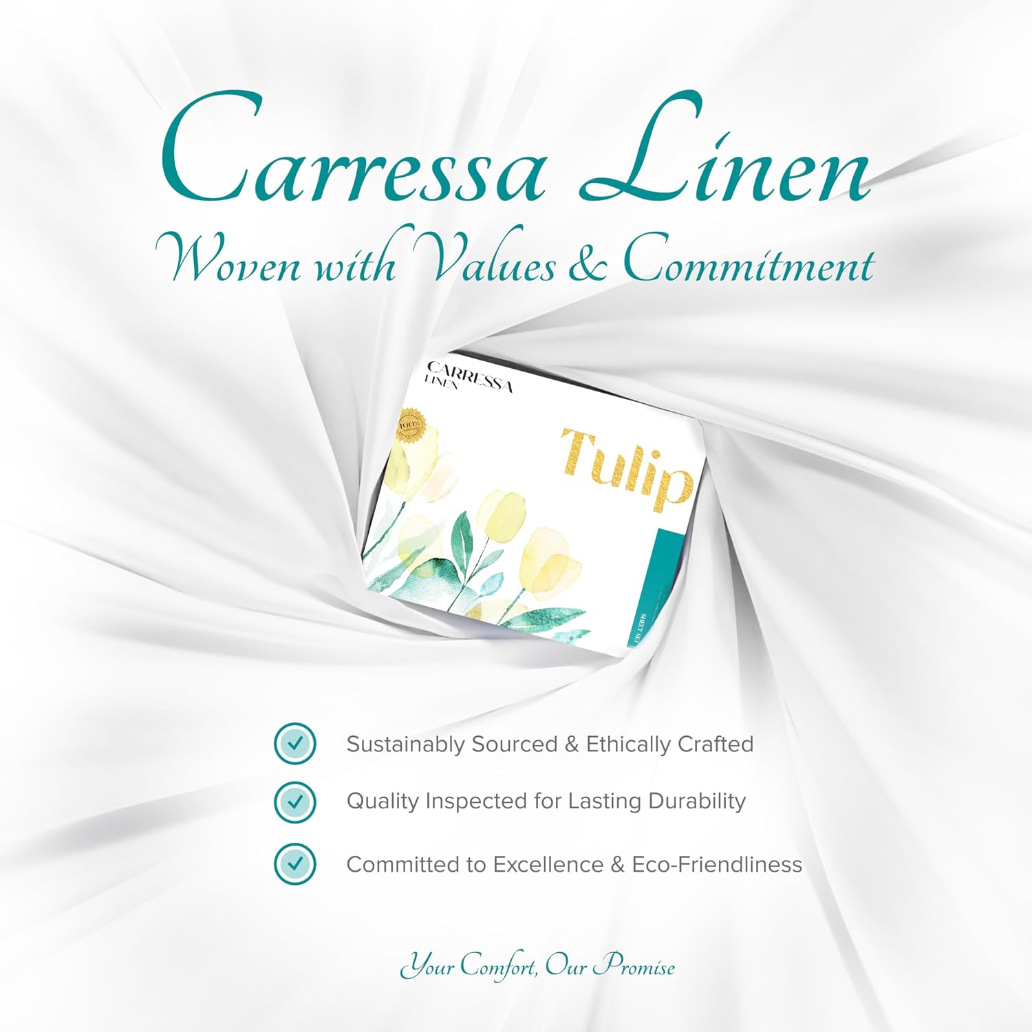 CarressaLinen Carressa Linen 800TC Egyptian Cotton Twin Bed Linen Set - Seafoam Green, 3Pc Deep Pocket, Soft Cooling Sheets 18 inches Cotto…