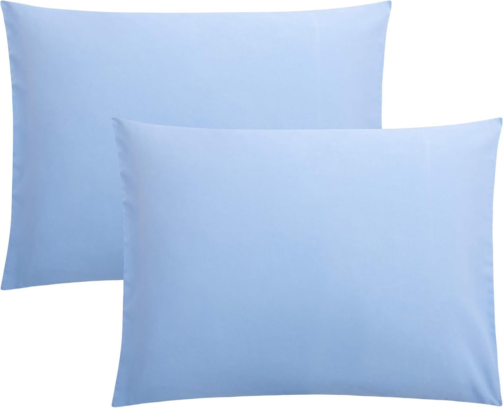 FLXXIE Pillow Cases Standard Size, Soft Microfiber Pillow Covers with Envelope Closure, Wrinkle, Stain Resistant Pillowcases, 2 Piece…