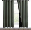 Nicetown 100% Blackout Window Curtain Panels, Full Light Blocking Drapes with Black Liner for Nursery, 78-inch Drop Thermal Insulated Drape…
