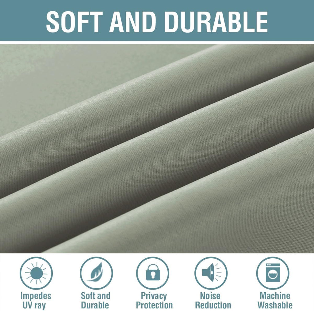 H.VERSAILTEX Ultra Sleep Blackout Room Darkening Curtains for Bedroom, Thermal Insulated Energy Efficient Window Panel Drapes,…