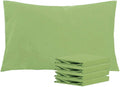 Ntbay Queen Pillowcase Set - 4 Pack Brushed Microfiber 20x30 Pillowcases - Soft, Wrinkle-Free, Fade-Resistant, Stain-Resistant, Sage Green…