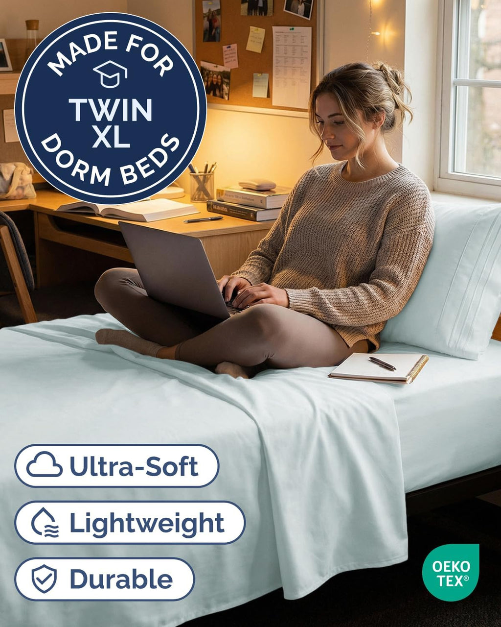 Twin XL Size 3 Piece Sheet Set - Comfy Breathable & Cooling Sheets - Hotel Luxury Bed Sheets for Women & Men - Deep Pockets, Easy-Fit…