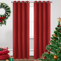 Joydeco Blackout Curtains 95 inch Long 2 Panels Set, Thermal Insulated Long Curtains & Drapes 2 Burg, Room Darkening Grommet Drapes for Bed…