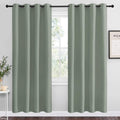 Nicetown Greyish Green Blackout Curtains 78" Long for Office, Dining Room, Guest Room, Sound Reducing Heat and Cold Block Curtain Panels fo…