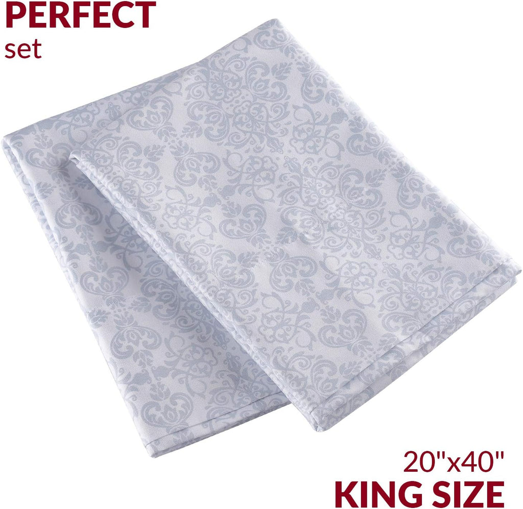 Mellanni Pillow Cases - Luxury, Extra Soft, Cooling Pillow Covers - 2 PC Iconic Collection Pillowcases - Envelope Closure (King 20" x 40",…
