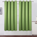 Lemomo Light Green Thermal Blackout Curtains/52 x 72 Inch/Set of 2 Panels Room Darkening Curtains for Bedroom 72 Inch Green