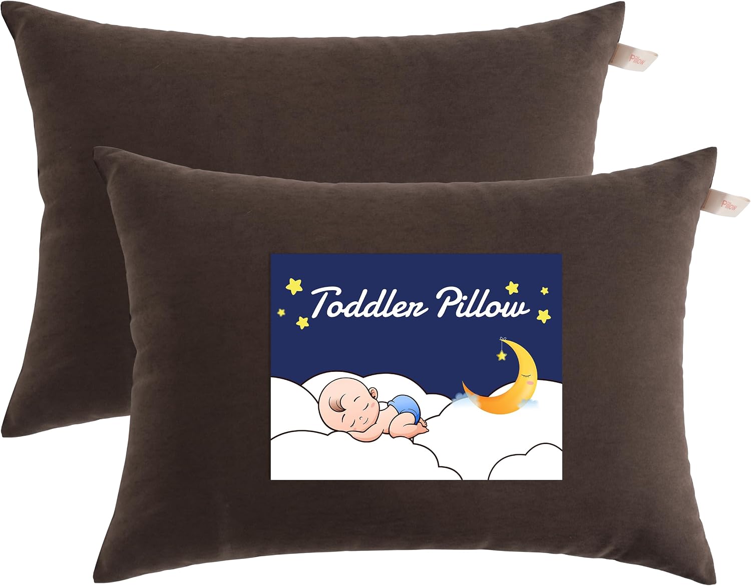 Ntbay Toddler Pillows, Down Alternative 13"x18" Pillows, Machine Washable - Soft and Breathable Travel Small Pillows for Sleeping, Ideal fo…