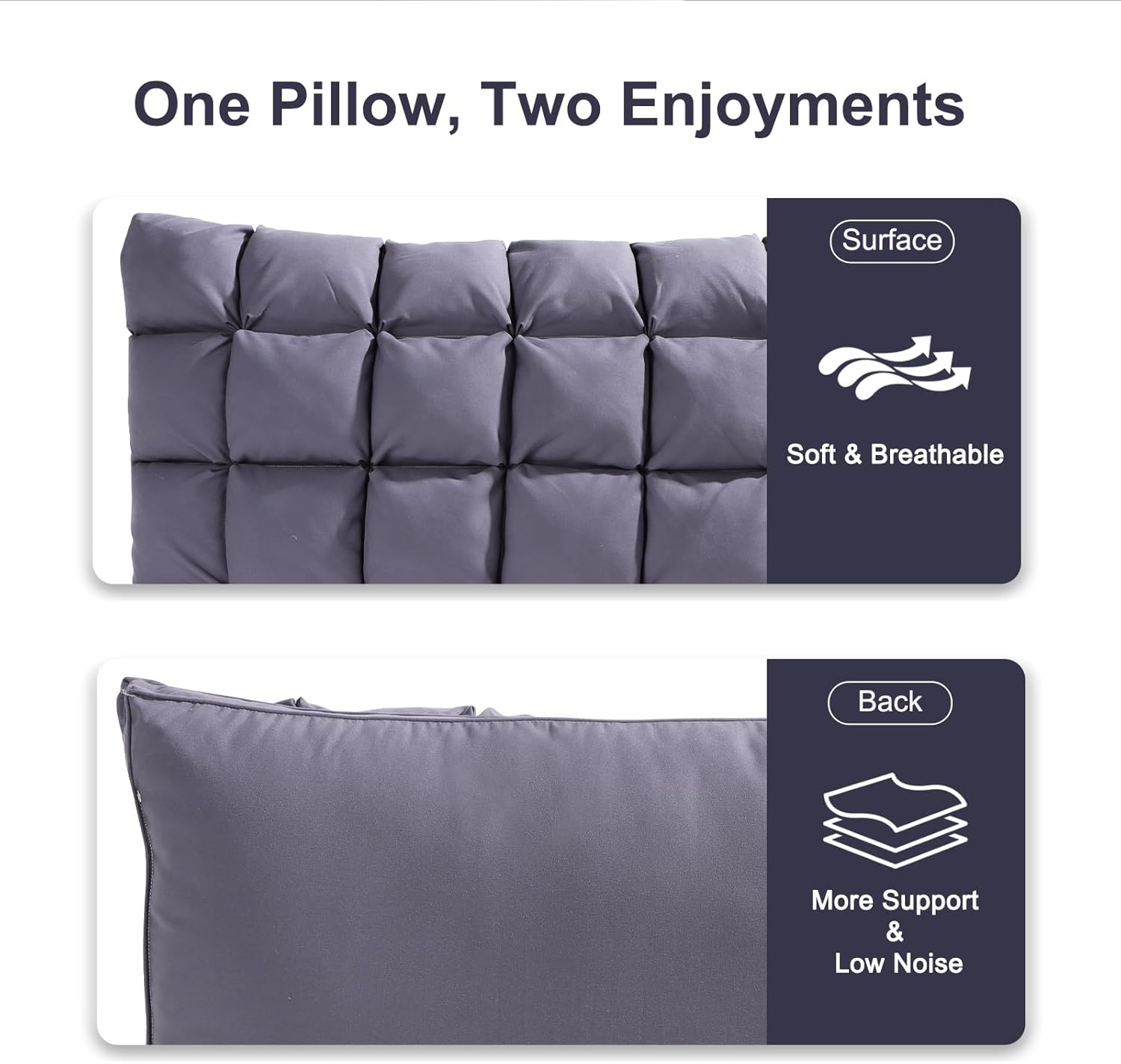 Yourmoon YOUR MOON Soft Pillows for Sleeping, Support Bed Pillows, Fluffy Down Alternative Pillow, Luxury Hotel Gel Pillows for Side Sleepi…