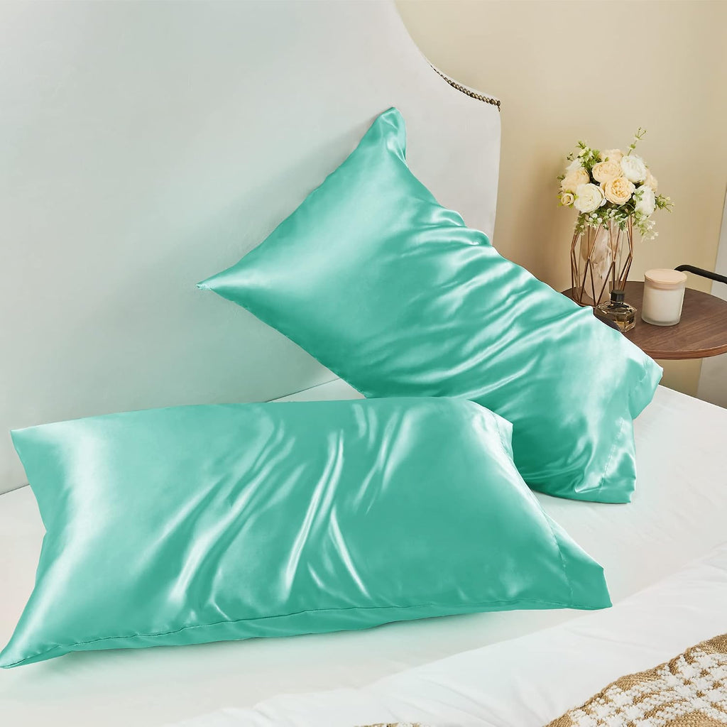 Bedelite Satin Pillowcase for Hair and Skin, Super Soft and Cooling Similar to Silk Pillow Cases 2 Pack with Envelope Closure, Gift for Wom…